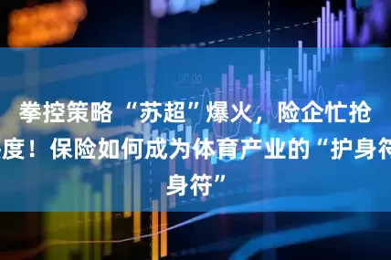 拳控策略 “苏超”爆火，险企忙抢热度！保险如何成为体育产业的“护身符”